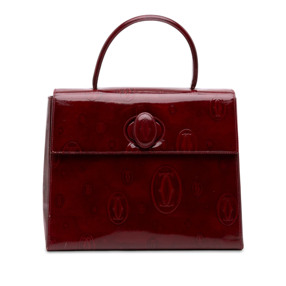 Pre-Loved Cartier Patent Happy Birthday Top Handle Bag